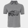 JB's  BIRDS EYE POLO   CHARCOAL - S Thumbnail