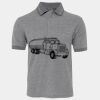 JB's  BIRDS EYE POLO   CHARCOAL - S Thumbnail