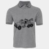 JB's  BIRDS EYE POLO   CHARCOAL - S Thumbnail
