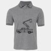 JB's  BIRDS EYE POLO   CHARCOAL - S Thumbnail