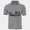 JB's  BIRDS EYE POLO   CHARCOAL - S Thumbnail