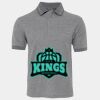 JB's  BIRDS EYE POLO   CHARCOAL - S Thumbnail