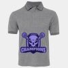 JB's  BIRDS EYE POLO   CHARCOAL - S Thumbnail