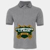 JB's  BIRDS EYE POLO   CHARCOAL - S Thumbnail