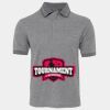 JB's  BIRDS EYE POLO   CHARCOAL - S Thumbnail