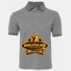 JB's  BIRDS EYE POLO   CHARCOAL - S Thumbnail