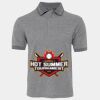 JB's  BIRDS EYE POLO   CHARCOAL - S Thumbnail