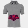 JB's  BIRDS EYE POLO   CHARCOAL - S Thumbnail