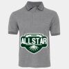 JB's  BIRDS EYE POLO   CHARCOAL - S Thumbnail