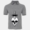 JB's  BIRDS EYE POLO   CHARCOAL - S Thumbnail