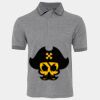 JB's  BIRDS EYE POLO   CHARCOAL - S Thumbnail