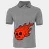 JB's  BIRDS EYE POLO   CHARCOAL - S Thumbnail
