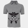 JB's  BIRDS EYE POLO   CHARCOAL - S Thumbnail