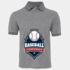 JB's  BIRDS EYE POLO   CHARCOAL - S Thumbnail