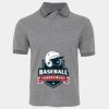 JB's  BIRDS EYE POLO   CHARCOAL - S Thumbnail