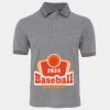 JB's  BIRDS EYE POLO   CHARCOAL - S Thumbnail
