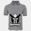 JB's  BIRDS EYE POLO   CHARCOAL - S Thumbnail