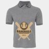 JB's  BIRDS EYE POLO   CHARCOAL - S Thumbnail