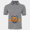 JB's  BIRDS EYE POLO   CHARCOAL - S Thumbnail
