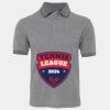 JB's  BIRDS EYE POLO   CHARCOAL - S Thumbnail
