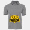 JB's  BIRDS EYE POLO   CHARCOAL - S Thumbnail