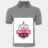 JB's  BIRDS EYE POLO   CHARCOAL - S Thumbnail