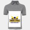 JB's  BIRDS EYE POLO   CHARCOAL - S Thumbnail