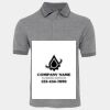 JB's  BIRDS EYE POLO   CHARCOAL - S Thumbnail