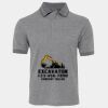 JB's  BIRDS EYE POLO   CHARCOAL - S Thumbnail
