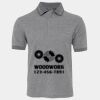 JB's  BIRDS EYE POLO   CHARCOAL - S Thumbnail