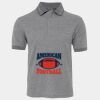 JB's  BIRDS EYE POLO   CHARCOAL - S Thumbnail