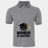 JB's  BIRDS EYE POLO   CHARCOAL - S Thumbnail