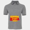 JB's  BIRDS EYE POLO   CHARCOAL - S Thumbnail