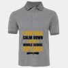 JB's  BIRDS EYE POLO   CHARCOAL - S Thumbnail
