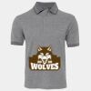 JB's  BIRDS EYE POLO   CHARCOAL - S Thumbnail