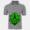 JB's  BIRDS EYE POLO   CHARCOAL - S Thumbnail