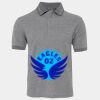 JB's  BIRDS EYE POLO   CHARCOAL - S Thumbnail