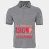 JB's  BIRDS EYE POLO   CHARCOAL - S Thumbnail