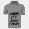 JB's  BIRDS EYE POLO   CHARCOAL - S Thumbnail