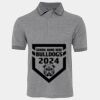 JB's  BIRDS EYE POLO   CHARCOAL - S Thumbnail