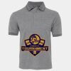 JB's  BIRDS EYE POLO   CHARCOAL - S Thumbnail