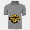 JB's  BIRDS EYE POLO   CHARCOAL - S Thumbnail