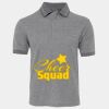 JB's  BIRDS EYE POLO   CHARCOAL - S Thumbnail