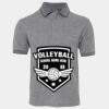 JB's  BIRDS EYE POLO   CHARCOAL - S Thumbnail