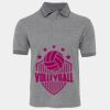 JB's  BIRDS EYE POLO   CHARCOAL - S Thumbnail