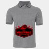 JB's  BIRDS EYE POLO   CHARCOAL - S Thumbnail