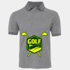 JB's  BIRDS EYE POLO   CHARCOAL - S Thumbnail