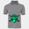 JB's  BIRDS EYE POLO   CHARCOAL - S Thumbnail