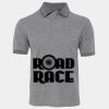 JB's  BIRDS EYE POLO   CHARCOAL - S Thumbnail