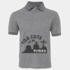 JB's  BIRDS EYE POLO   CHARCOAL - S Thumbnail